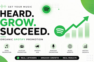 boost your spotify song with organic promotion and marketing