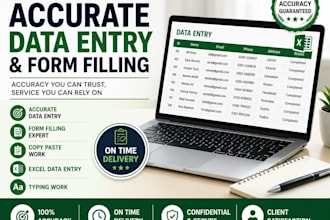 do accurate data entry  and form filling work
