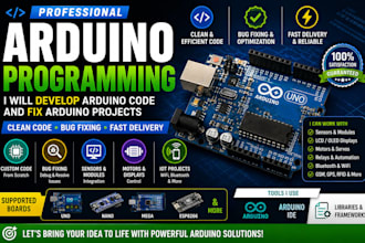 develop arduino code and fix arduino projects