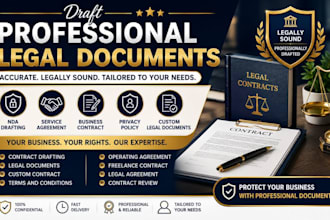 draft nda service agreement business contract privacy policy and legal documents