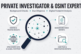 be your private investigator and osint expert for background checks online