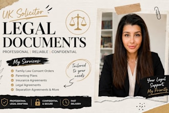 uk solicitor family law consent orders parenting plans insurance legal agreement