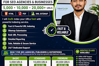 provide high volume google URL indexing for SEO agencies