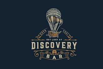 design awesome discovery bar business logo for you