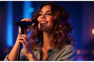 create an intro music jingle for your podcast or youtube, vocalist