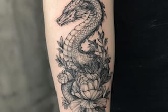 design a modern and minimalist tattoo design