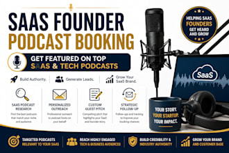book saas founder podcast interviews through personalized outreach
