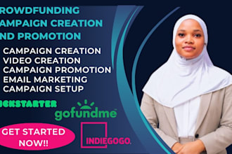 create and promote a gofundme  fundraising campaign website for donations