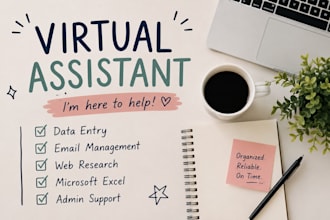 be your virtual assistant for admin support