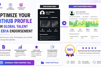 optimize your github profile for eb1a and global talent endorsement