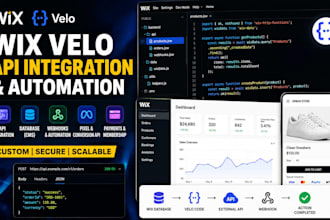 build custom wix velo solutions, API integrations, and wix automation