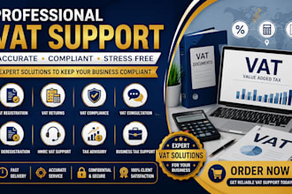 provide vat support, registration and vat compliance