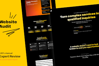 audit your website for UX and conversion issues