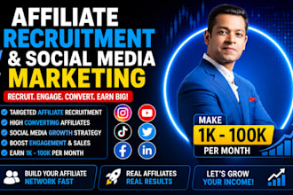 do affiliate recruitment for your affiliate program, manage affiliate program