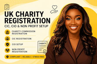 do uk charity register charity commission, cic, setup cio and non profit