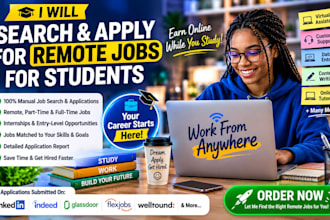 search and apply for remote jobs for students to help you start your career