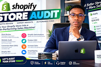 do a shopify store audit review website audit shopify cro shopify expert for