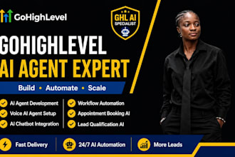 setup gohighlevel ai agent, voice ai chatbot and automation