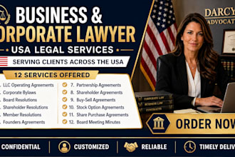 draft or review llc operating agreements, corporate bylaws and board resolutions