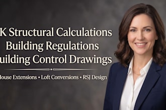 provide UK structural calculations and building regulations drawings