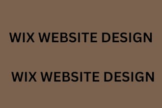 build wix website and redesign wix ecommerce store