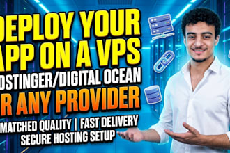 deploy or configure your app on vps, docker, or cloud server