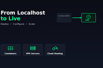 deploy or configure your app on vps, docker, or cloud server