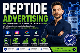 fix peptides ads issues, setup complaint facebook tiktok google peptides ads