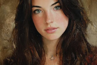 oil painting portrait and illustrations
