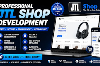 develop branded jtl shop for your business, fix jtl wawi template upgrade seo