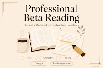 professionally beta read your book