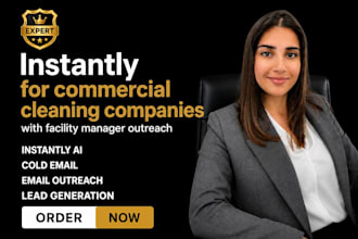build instantly for commercial cleaning companies with facility manager outreach