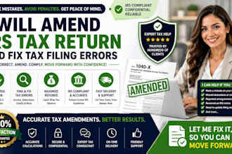 amend irs tax return and fix tax filing errors