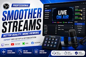 optimize obs studio audio video and stream deck for live streamers