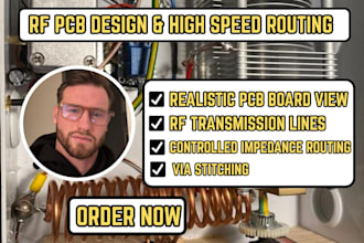 design rf pcb layout, impedance control, antenna, wifi and 2 4ghz 5ghz routing