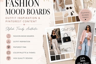 design trendy fashion mood boards for your brand