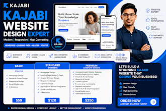 do kajabi website redesign, homepage design, landing page, header and footer