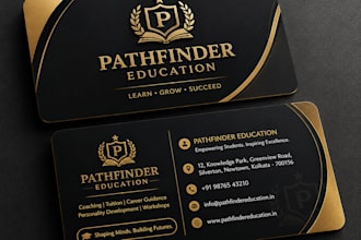 design professional visiting card, certificates, flyers