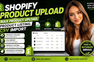 do shopify product upload, bulk product upload, product listing, CSV import