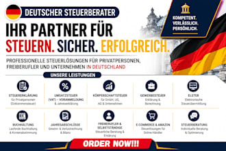 do german tax return, german vat filling corporate tax income tax steuerberater