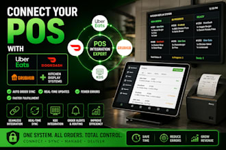 connect your pos with uber eats, doordash, grubhub, and kitchen display systems