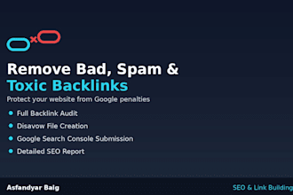 remove bad, spam and toxic backlinks from your website