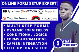 setup typeform jotform paperform cognito form ninja forms