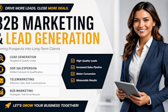 do b2b lead generation, sdr sales outreach, telemarketing and appointmentsetting