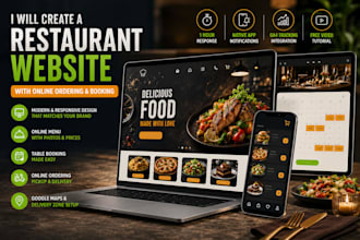 build your restaurant, cafe, or bakery website