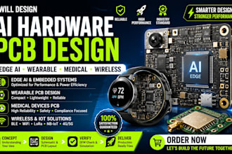 design ai hardware pcb, edge ai, wearable, medical and wireless pcb