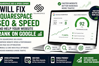 fix squarespace SEO, fix squarespace speed and help your website rank on google
