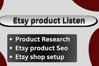 build etsy digital product, etsy SEO product description for website store