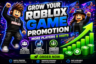roblox game promotion, roblox marketing, roblox ads, roblox game visibility