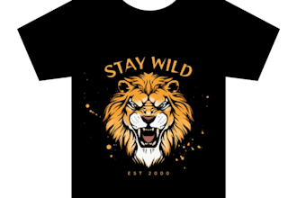 create custom t shirt design for print on demand and merch